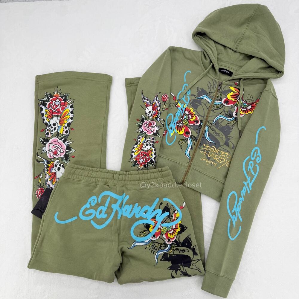 Ed Hardy Tracksuit (Size S)